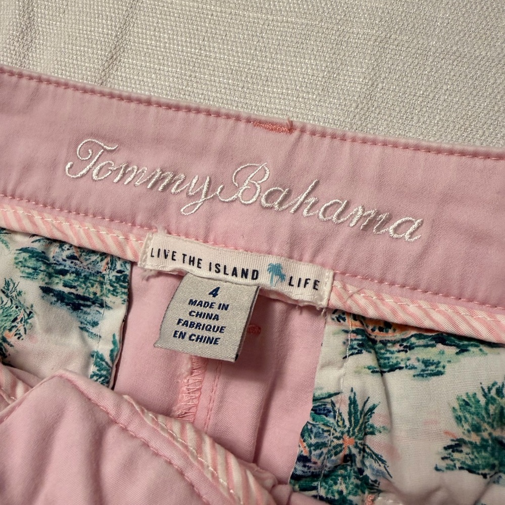 Tommy Bahama Pink Chino Bermuda Shorts - Picture 5 of 11